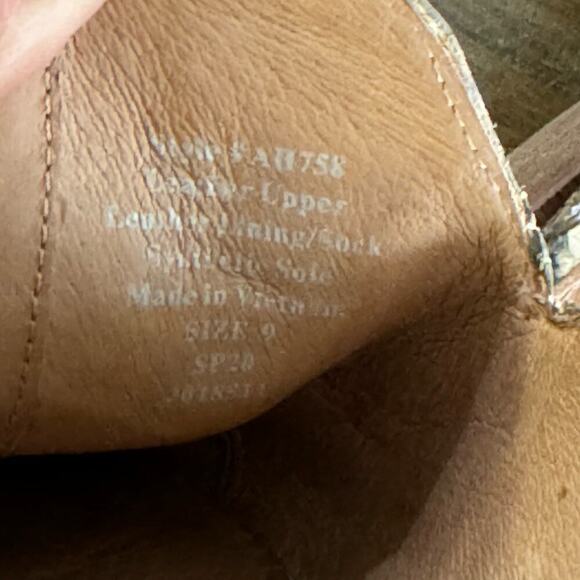 Madewell The Frances Loafer Mule in Snake Embossed Leather Size 9 - Picture 8 of 8